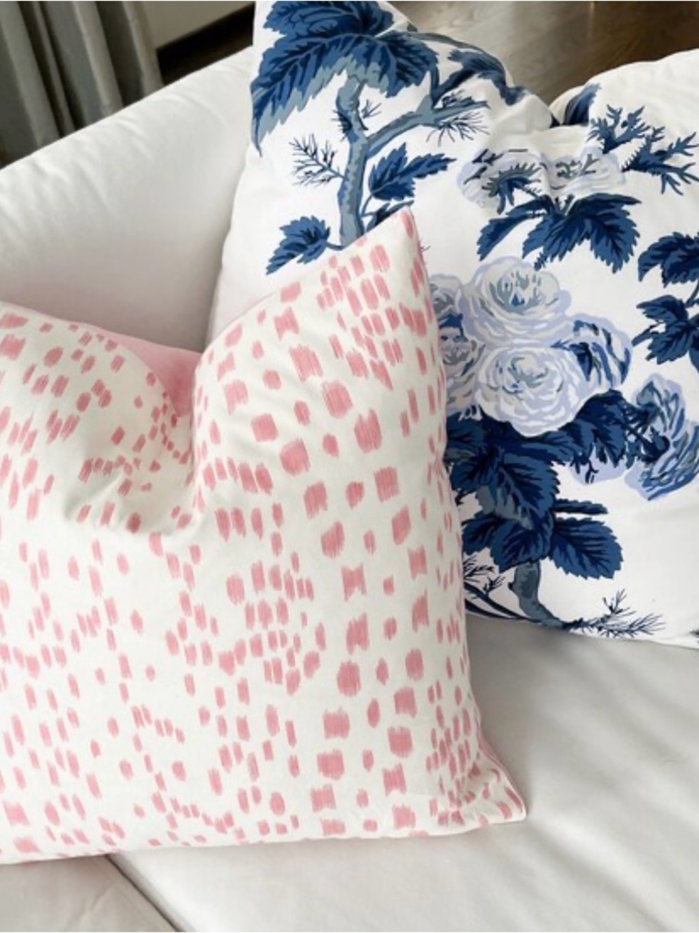 22x22 Les Touches Petal Accent Pillow in Petal Pink